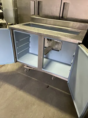 174-0092 Delfield 4048-12 48” Self Contained Pan Rail Prep Cooler