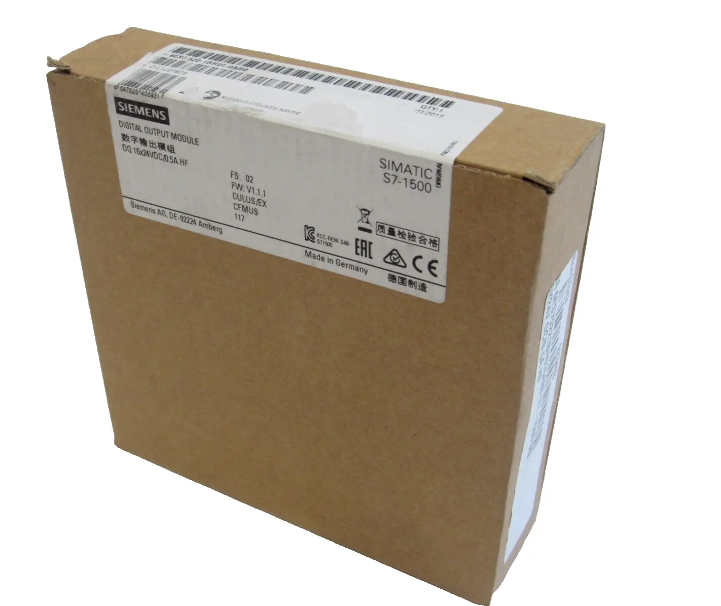 NEW SEALED SIEMENS 6ES7522-1BH01-0AB0 OUTPUT MODULE S7-1500 6ES75221BH010AB0