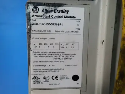 USED ALLENBRADLEY 280DF12Z10CGRW3P1