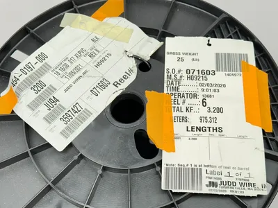 454-0199-000 | Judd Wire 454-0197-000 18AWG 16/30 .017 XLPVC H0915 3200ft Spool 1250ft LEFT - New Other