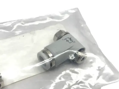 R980025644 | Bosch Rexroth  HP2/E Pneumatic Flow Control Fitting Kit, 8mm Tube 2-PK - New – Open box