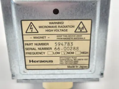 Used Heraeus 594783 Electronics & Components Michigan US | Maverick Industrial Sales #1483255