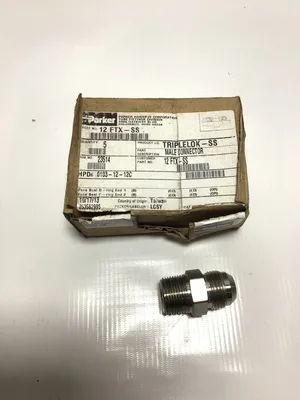 Parker 12 FTX-SS Triplelok Male Connector (5 pcs/bx)