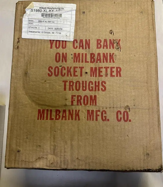 New | in-Stock MILBANK S1980-XL-KK-AFP Miscellaneous Equipment (Electrical & Power) | Surplus Asset Holdings #1202786