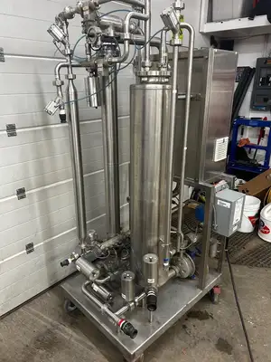 Titanium Cross-Flow Filter - Automated Beverage Filtration System