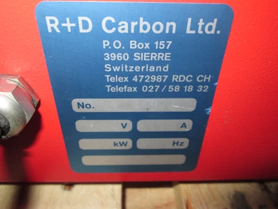 R & D Carbon Ltd Tumbling Apparatus, Lab unit