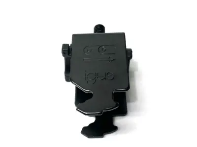 USED IGUS STRAIN RELIEF CLAMPS MISSING BOTTOM PLASTIC PIECE LOT OF 4