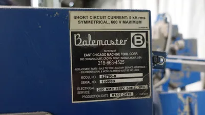 2015 BALEMASTER BALER WITH AUTOTIE Balers | Machinery Solutions Group, Inc. (6)