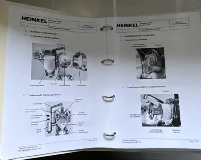 Heinkel HF 600.1 Inverting Filter centrifuge, 316L SS.