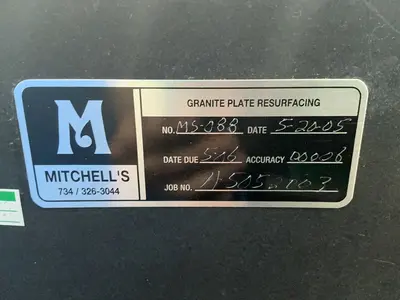 Used COLLINS MICROFLAT _UNKNOWN_ Granite Surface Plates Ohio US | HGR 24 #1452398