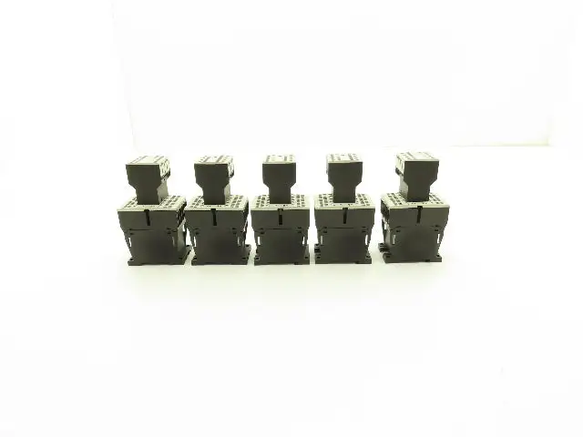 Siemens DIL MC15-01 Contactor 10Hp 600v 3Ph Accessory Block 400v 4A Lot of 5