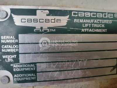 Used 2013 CASCADE 35D-22024 ROTATOR BOX CLAMP Forklift Attachments Nebraska US | US Recycling Equipment #1301613