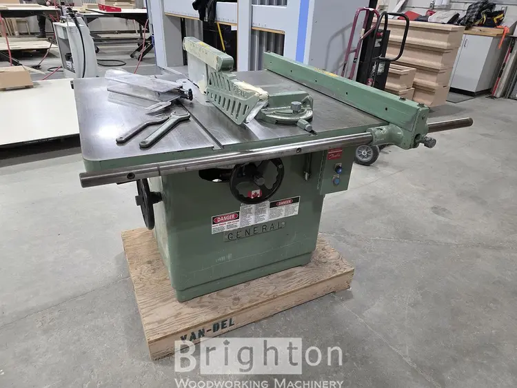 Used GENERAL 550 USED 7.5HP CABINET TABLE SAW Woodworking Table Saws Ontario CA | Brighton Woodworking Machinery #1084213