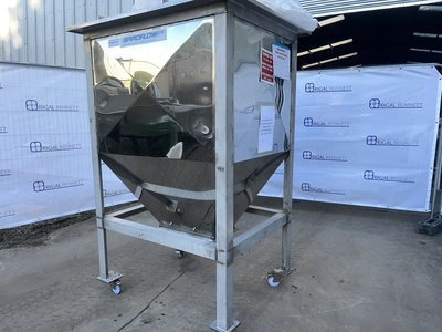 1000L S/S Spiroflow Powder Hopper