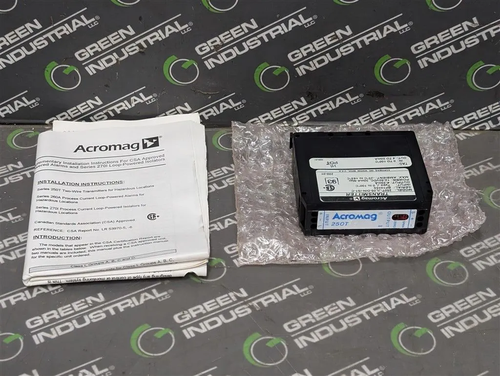 Acromag 250T-JL05-DIN-IS1-C Thermocouple Transmitter Module New