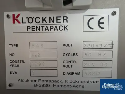 USED Klockner Klockner Blister Pack, Model EAS
