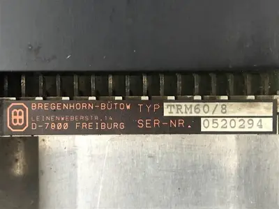 USED BREGENHORN-BUTOW TRM60/8