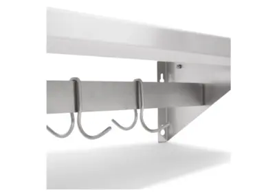 New | in-Stock John Boos New John Boos BHS1248PR Wall Shelf w/ Riser & 1 Bar Pot Rack, 48 x 12" Food, Restaurant, & Bakery Parts & Accessories Illinois US | Falcon Restaurant Supply #1376726