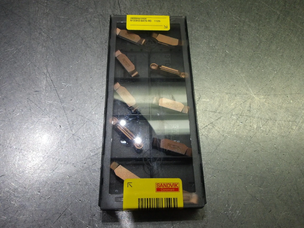 Sandvik Carbide Grooving Inserts QTY10 N123H2-0475-RO 1125 (LOC3593)