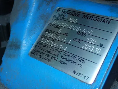 USED 2013 YASKAWA MOTOMAN MH6