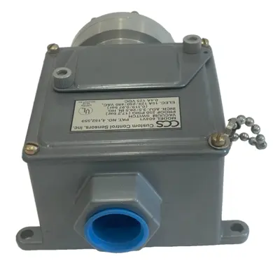 NEW CUSTOM CONTROL SENSORS 604V1 VACUUM SWITCH 250PSIG