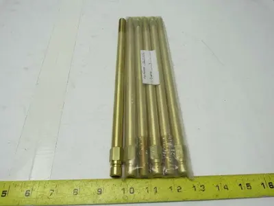 352X11 1/2  Brass Mold Cooling Extension Plug 1/4" X 11-1/2" Lot of 6
