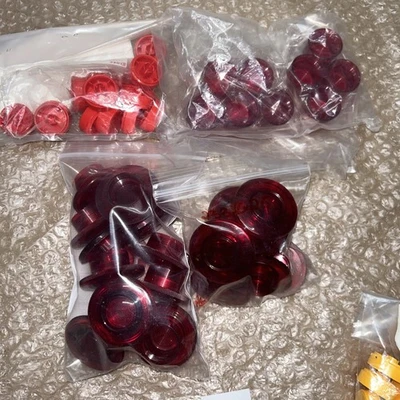 Large Lot of New various IDEC   Buttons & Caps See Photos + Warranty