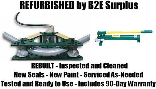 Greenlee 777HC755 16470 1-1/4" - 4" Rigid Conduit Bender, With Hand Hyd Pump [Refurbished]