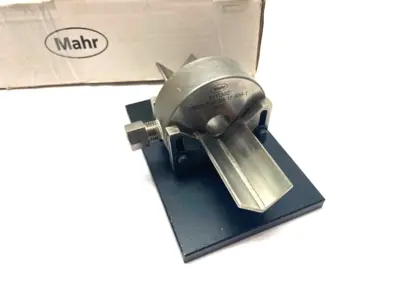Used MAHR DIMENSIONAIR 2-JET AIR RING GAUGE W/ GUIDE CHUTES & BASE PLATE Air Gages Michigan US | Maverick Industrial Sales #1123047