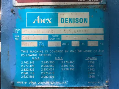 Used APEX DENISON WT120MC304FS1 C-Frame Presses Ohio US | HGR 24 #1496370