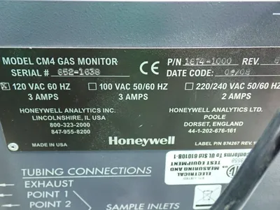 Used HONEYWELL ANALYTICS 18741000 Gas Analyzers / Detectors Ohio US | HGR 24 #755426