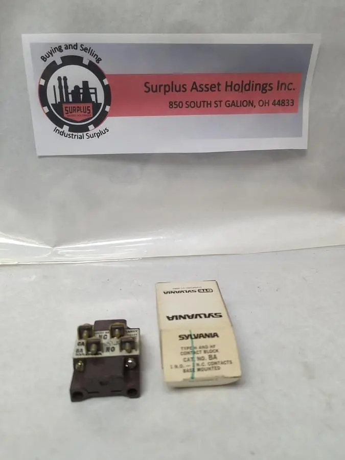 New | in-Stock SYLVANIA BA Miscellaneous Equipment (Electrical & Power) | Surplus Asset Holdings #1193823