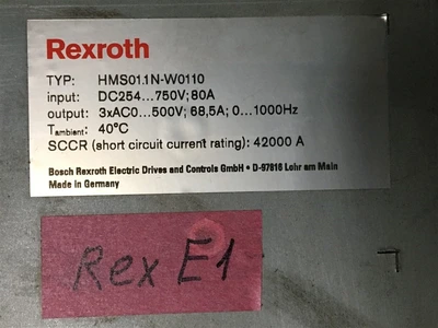 USED REXTROTH HMS01.1N-W0110 (5)-