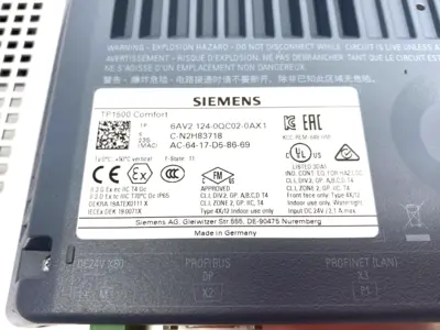 Used Siemens SIMATIC HMI TP1500 Comfort HMI Touch Panel, 15", SCUFFED SCREEN Automation Control (HMI) Michigan US | Maverick Industrial Sales #1489462