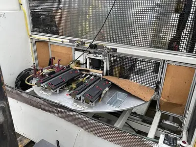 Used 2008 FANUC M10IA DUAL ARM ROBOTIC FOAM CELL WITH A/B SIDED INDEX TABE/ COULD CONVERT TO WELD CELL Robotic Welding Cells | Harbor Machinery Inc. #1283347