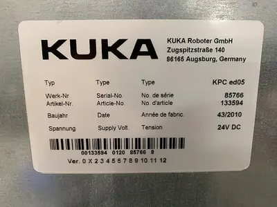 Used 2010 KUKA KR 100-2 PA 4 AXIS PALETTIZING ROBOT W/KRC 2 ED05 CONTROLLER Robots | Harbor Machinery Inc. #1283288