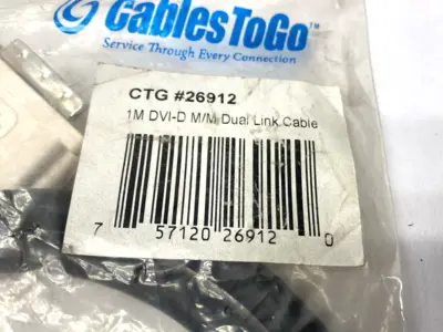 NEW C2G DUAL LINK DIGITAL VIDEO CABLE DVI-3 MALE/MALE 1M