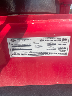 Used 2024 MEC 34J Telescopic Boom Lifts Florida US | Stack Equipment #1362066