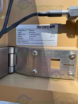 USED INFORS HT MINITRON DOUBLE STACKED CO2 HUMIDITY INCUBATOR SHAKER 65°C