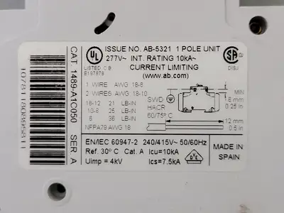 USED ALLEN-BRADLEY 1489-A