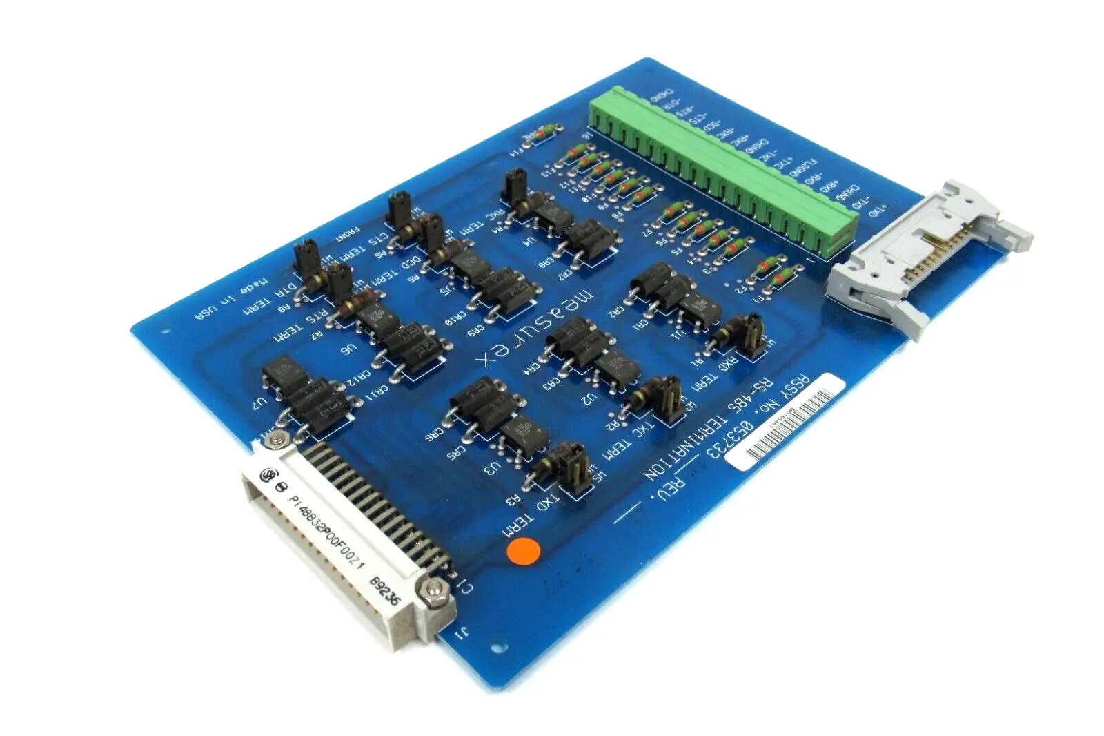 USED MEASUREX 053733 04373300 RS-485 PC BOARD 05373300 RS485