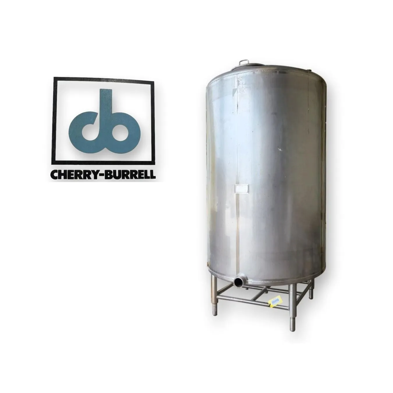 Used 1,000 Gallon Cherry-Burrell Stainless Steel Process Tank