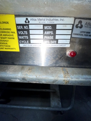 72-0377 Atlas Metal Industries WIHL-2 2-Well Hot Pan