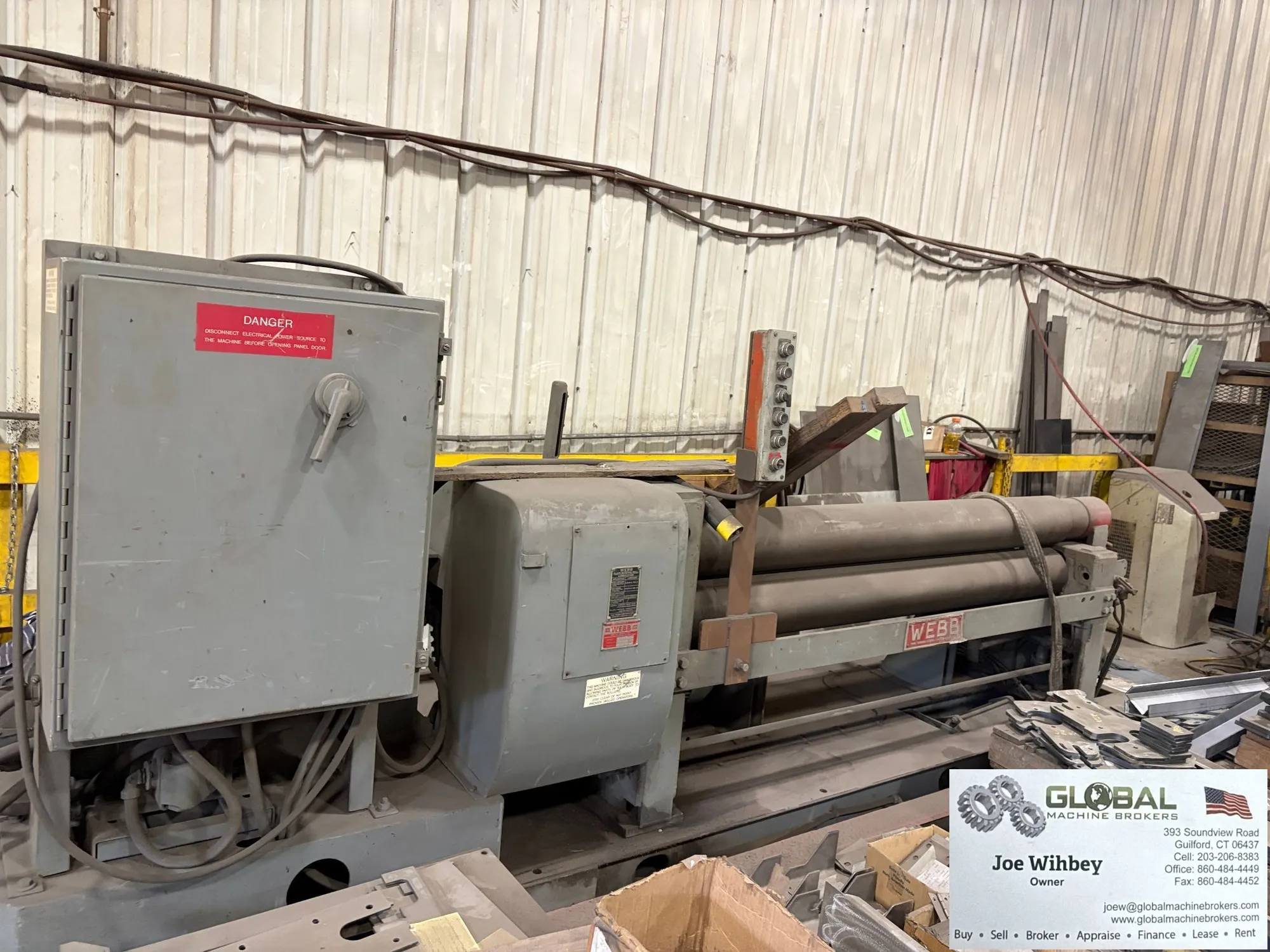WEBB R3LR-7506 Three-Roll Initial Pinch Plate Bending Roll 6' x 1/4"