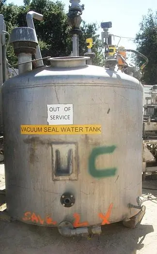 Tank, 1,000 Gallon, S/st, 70" x 62", DT/FB #S741895