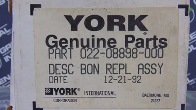 York 022-08898-000 Bonnet Repl. Assembly New NIB