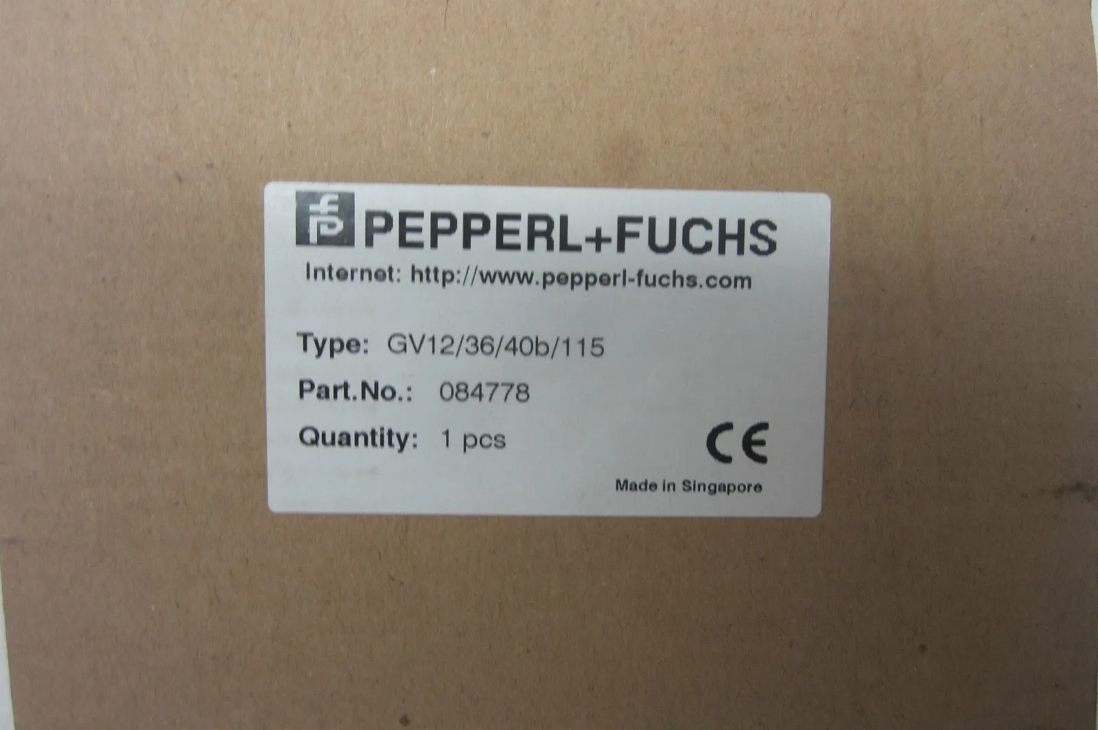 NEW PEPPERL FUCHS GV12/36/40B/115 SENSOR GV123640B115