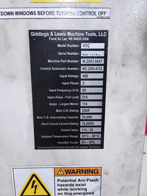 Used 2003 G&L VTC1000M Vertical Boring Mills (incld VTL) | Machinery Marketing International #380233