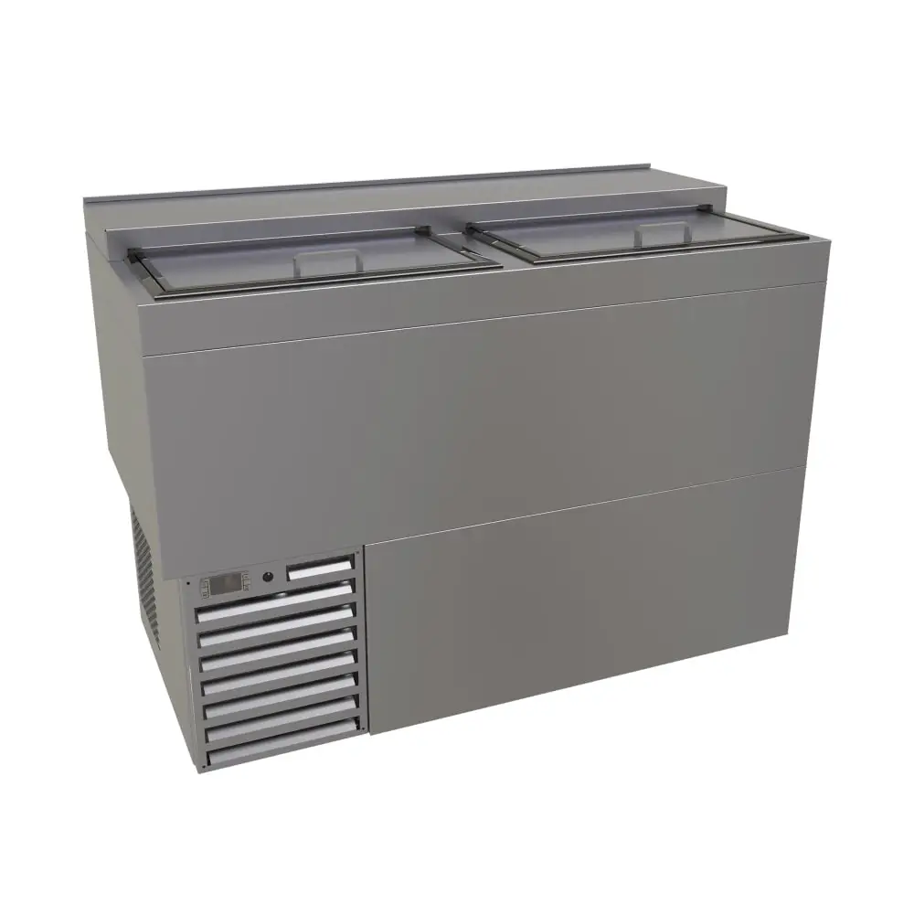 Glastender MF48-S 2 Section Glass Chiller w/ 147 Mug Capacity - Stainless, 120v