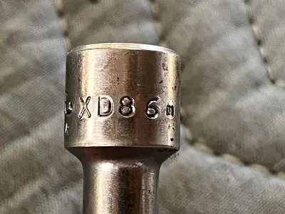 Mac Tools XD86 1/4" SAE 3/8"dr Deep Chrome 6pt Socket